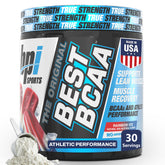 BPI Sports Best BCAA Arcoíris Hielo en envase, ideal para recuperación muscular.