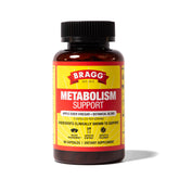 Bragg Metabolism Support: cápsulas en botella para apoyo diario.