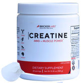 Bricker Labs Creatina Monohidrato: polvo disuelto en vaso para energía rápida durante entrenamientos