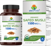 Brieofood Safed Musli: tabletas vegetarianas para ingesta diaria conveniente