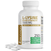 Bronson L-Lisina Fortalece el sistema inmune con tableta de 1000 mg en primer plano