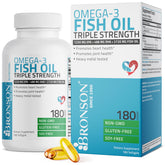 Bronson Omega 3: caja de cápsulas blandas lista para uso diario.
