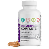 Bronson One Daily Multivitamin para mujeres 50+: tabletas que respaldan la vitalidad diaria.