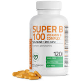 Tableta Bronson Super B100 en liberación lenta para energía sostenida.