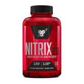 BSN Nitrix 2.0 frasco frontal: impulso para entrenamientos intensos.