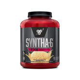 BSN SYNTHA-6 EDGE batido de vainilla en primer plano para experiencia cremosa.