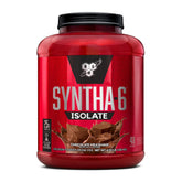 BSN SYNTHA-6 ISOLATE en botella, sabor chocolate, ideal para recuperación post-entrenamiento.