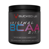 Bucked Up Original BCAA Miami sabor, pote, para recuperación tras entrenamiento intenso.