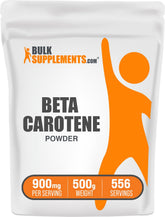 BulkSupplements Beta Caroteno Polvo 900 mg: apoyo a la salud general