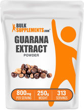 BulkSupplements Guarana Extract Polvo: cafeína natural para concentración y energía