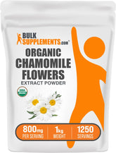 BulkSupplements extracto de manzanilla orgánico en polvo para infusiones relajantes