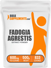 BulkSupplements Fadogia Agrestis Extract polvo en empaque de 500 g para uso diario