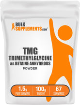 BulkSupplements TMG polvo sin sabor para batidos sin alterar el sabor
