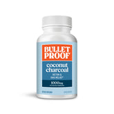 Bulletproof cápsulas carbón activado coco para desintoxicación suave y alivio de gases.