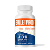 Bulletproof Vitaminas A-D-K Softgels en botella para bienestar general