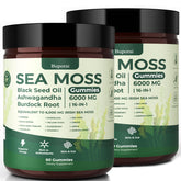 Gomitas Buporai Sea Moss 16-1 en envase, ideal para energía diaria.
