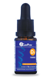 CanPrev D3 Drops en botella, apoyo a huesos y dientes.