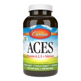 Carlson Aces, botella frontal: aporte antioxidante para la salud diaria.