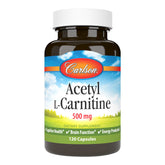 Carlson Acetil-L-Carnitina 500 mg, cápsulas, apoyo potencial a la energía diaria.