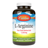 Carlson L-Arginina 675 mg: botella con cápsulas, fácil de incorporar a tu rutina diaria.