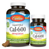 Carlson Cal-600 botella: apoyo potencial para huesos y dientes sanos.