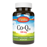 Carlson CoQ10 300 mg, cápsulas blandas en bote, apoyo a la energía diaria