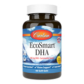 Carlson EcoSmart DHA 500, botella frontal, apoyo potencial a visión y cerebro