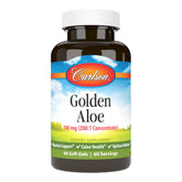 Carlson Golden Aloe 100 mg: bote con cápsulas para apoyo digestivo diario