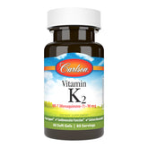 Carlson K2 MK-7, botella de 90 mcg, posible apoyo óseo.