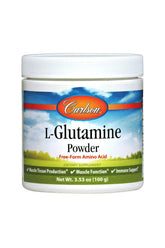 Carlson L-Glutamina polvo, absorción máxima para recuperación muscular