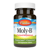 Carlson Moly-B: tabletas vegetarianas para soporte metabólico diario.