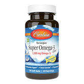 Carlson Omega-3 Gemas: botella para uso diario y apoyo cardiovascular.