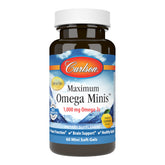 Carlson Omega Minis Maximo 1000 mg en botella para bienestar diario.