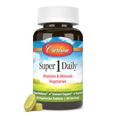 Carlson Super 1 Daily: botella-frente, formato diario práctico para nutrición habitual.