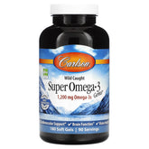 Carlson Super Omega-3 Gems botella de cápsulas blandas para soporte cardiovascular