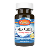 Carlson Teen Max Catch Minis en botella, cápsulas fáciles de tragar para apoyo cerebral.