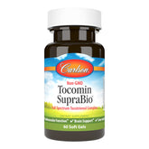 Carlson Tocomin SupraBio: frasco de cápsulas con tocotrienoles, muestra calidad y potencia.
