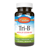 Carlson Tri-B tableta con B12 y B6, apoyo para energía diaria.