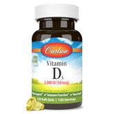 Carlson Vitamina D 2000 UI, botella con cápsulas blandas para uso diario