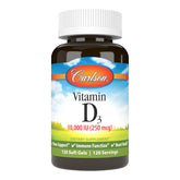 Carlson Vitamina D3: cápsulas de 10000 UI para salud ósea