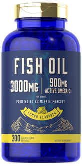 Carlyle Aceite de Pescado 3000 mg en botella, respaldo para salud diaria