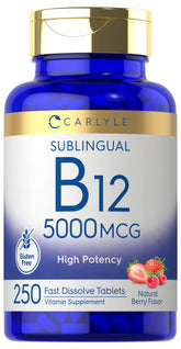 Carlyle B12 en botella, dosis diaria de energía y conveniencia.