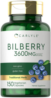 Carlyle Bilberry Cápsulas en botella, fáciles de incorporar a tu rutina diaria.