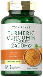 Carlyle: cápsulas de cúrcuma y curcumina para el bienestar diario.