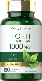 Carlyle Fo-Ti: botella 180 cápsulas para rutina diaria