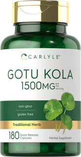 Carlyle Gotu Kola, cápsulas en frasco para uso diario y bienestar