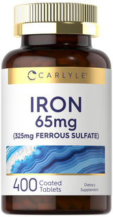 Carlyle Hierro Ferroso 325 mg: tableta recubierta para uso diario.