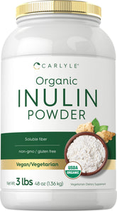 Carlyle Inulina Orgánica: polvo en frasco, posible apoyo digestivo suave