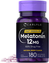 Carlyle Melatonina 12 mg, tableta disolución rápida para dormir mejor