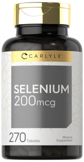 Carlyle Selenio 200 mcg en botella, cápsulas para apoyo nutricional diario